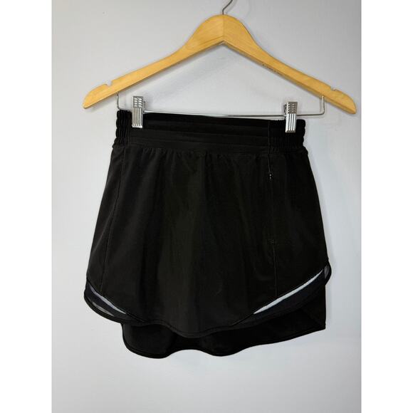Lululemon Hotty Hot High-Rise Skirt Black Women's Sz 4 Performance Tennis Golf - Picture 2 of 11